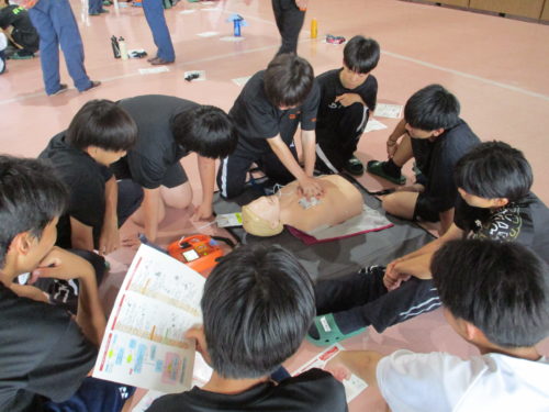 運動部１年救急法講習会